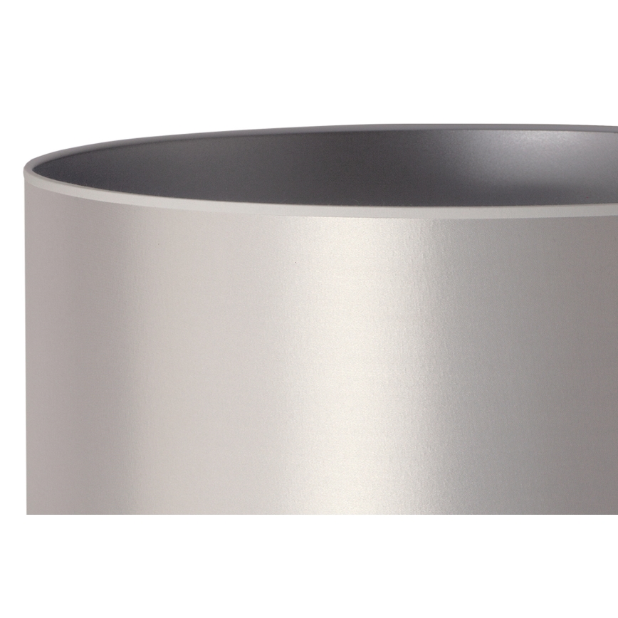 Duolla - Lampe de table CANNES 1xE14/15W/230V d. 20 cm argent/blanc