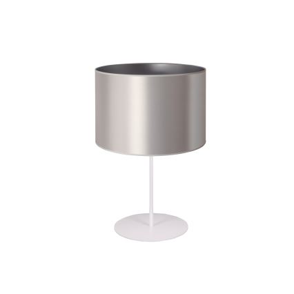 Duolla - Lampe de table CANNES 1xE14/15W/230V d. 20 cm argent/blanc