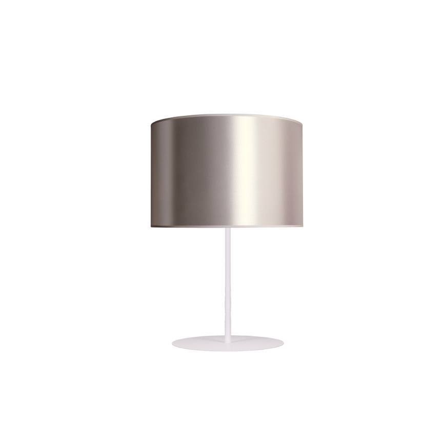 Duolla - Lampe de table CANNES 1xE14/15W/230V d. 20 cm argent/blanc