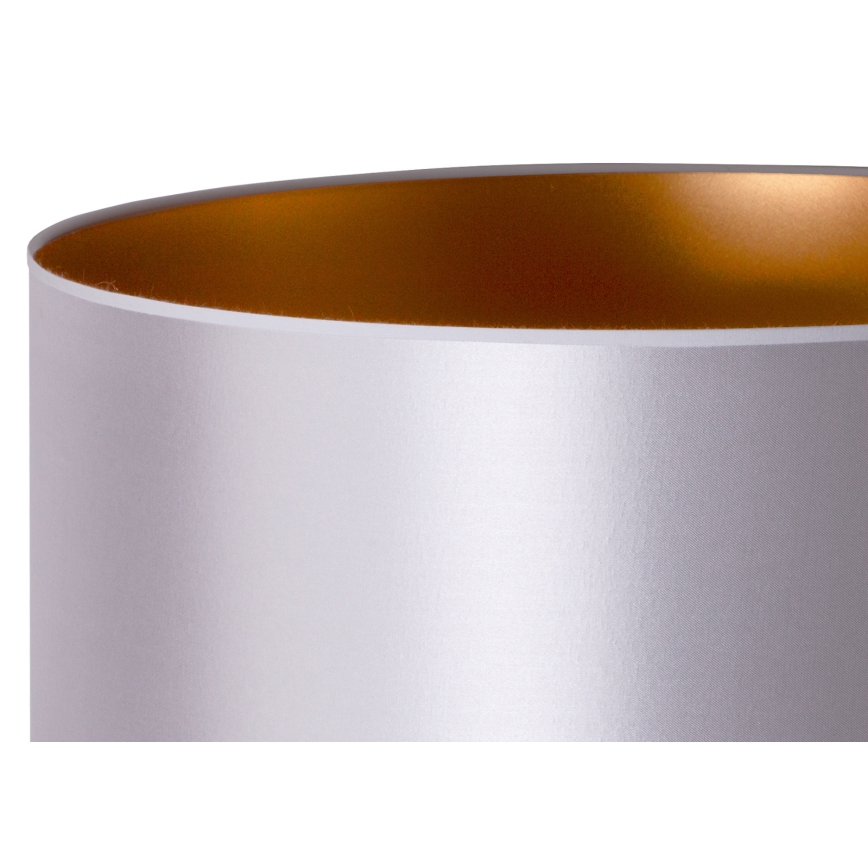 Duolla - Lampe de table CANNES 1xE14/15W/230V d. 20 cm argent/cuivre/blanc