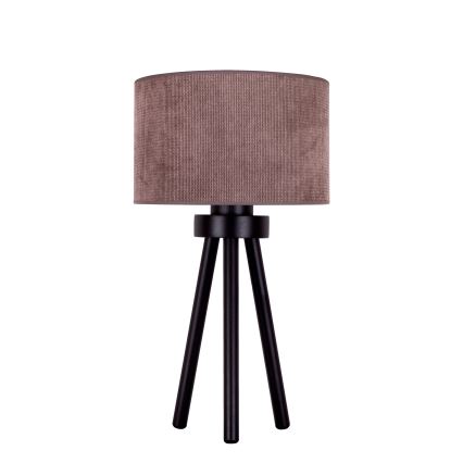 Duolla - Lampe de table LYON 1xE27/15W/230V d. 30 cm marron