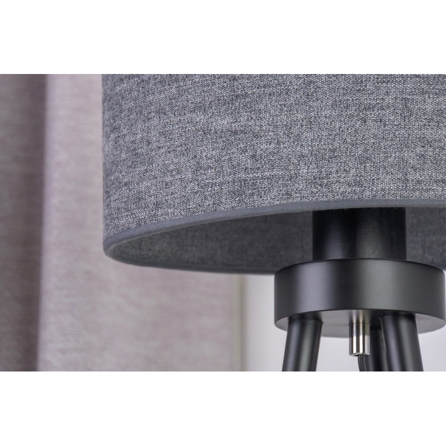 Duolla - Lampe de table OVAL 1xE27/15W/230V d. 30 cm gris