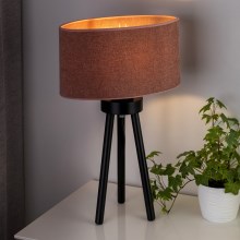 Duolla - Lampe de table OVAL 1xE27/15W/230V rose