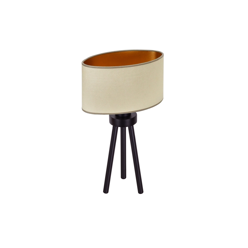 Duolla - Lampe de table OVAL VEGAN 1xE27/15W/230V d. 30 cm beige