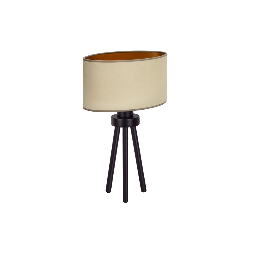 Duolla - Lampe de table OVAL VEGAN 1xE27/15W/230V d. 30 cm beige