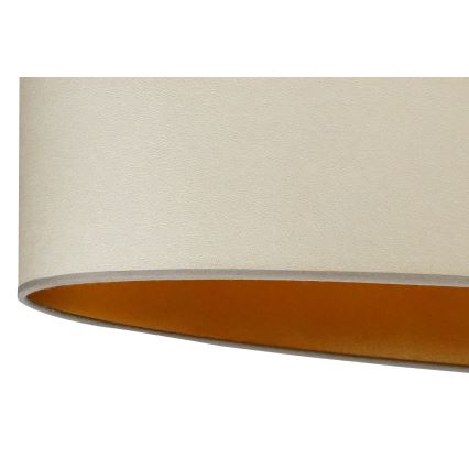 Duolla - Lampe de table OVAL VEGAN 1xE27/15W/230V d. 30 cm beige