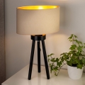 Duolla - Lampe de table OVAL VEGAN 1xE27/15W/230V d. 30 cm crème