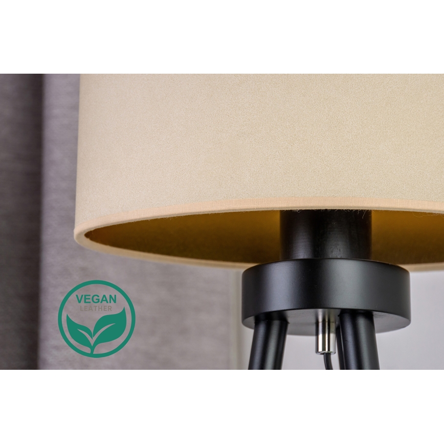 Duolla - Lampe de table OVAL VEGAN 1xE27/15W/230V d. 30 cm crème