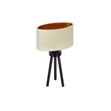 Duolla - Lampe de table OVAL VEGAN 1xE27/15W/230V d. 30 cm crème