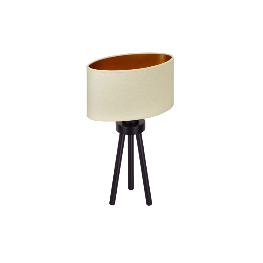 Duolla - Lampe de table OVAL VEGAN 1xE27/15W/230V d. 30 cm crème
