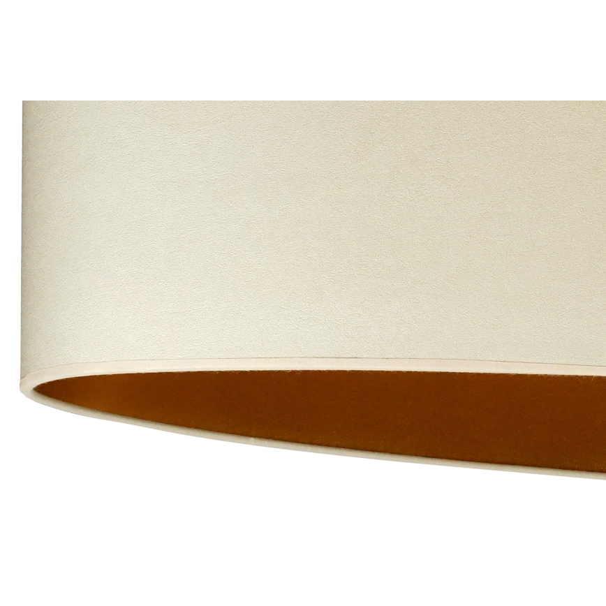 Duolla - Lampe de table OVAL VEGAN 1xE27/15W/230V d. 30 cm crème