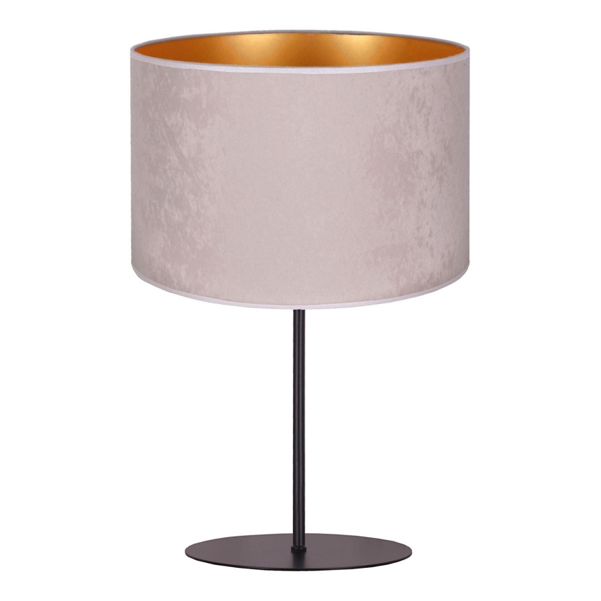 Duolla - Lampe de table ROLLER 1xE14/15W/230V d. 20 cm gris/doré