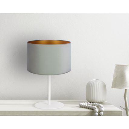 Duolla - Lampe de table ROLLER 1xE14/15W/230V d. 20 cm vert clair/doré