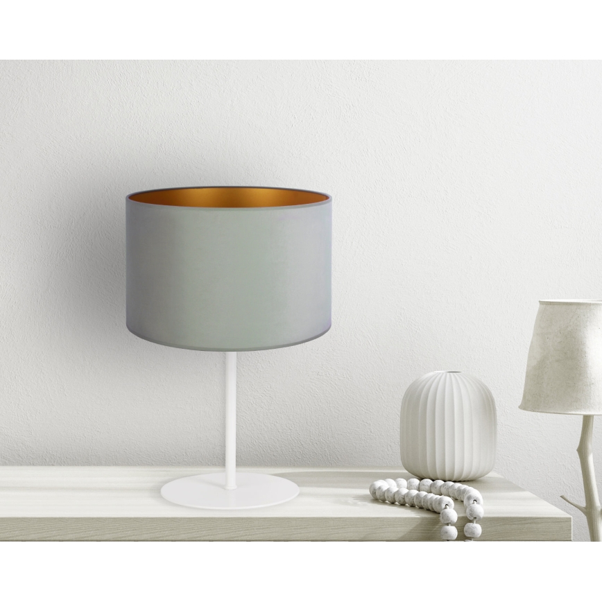 Duolla - Lampe de table ROLLER 1xE14/15W/230V d. 20 cm vert clair/doré