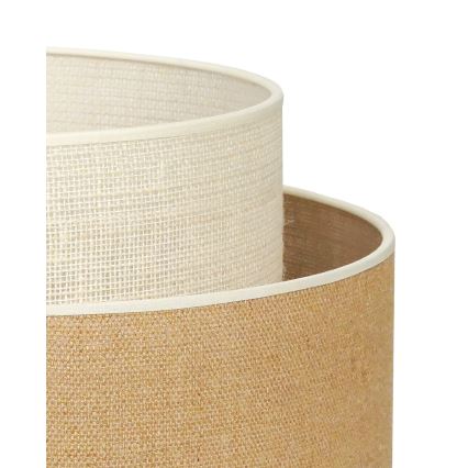 Duolla - Lampe de table YUTE BOHO 1xE27/15W/230V d. 25 cm marron/crème
