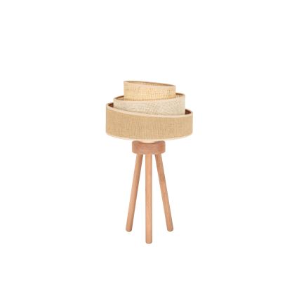 Duolla - Lampe de table YUTE TRIO 1xE27/15W/230V d. 25 cm marron/gris/beige