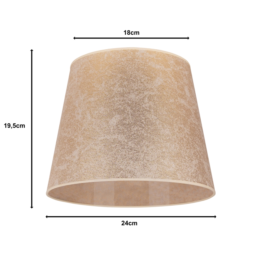 Duolla - Lampenkap CLASSIC M E27 diameter 24 cm goud