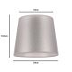 Duolla - Lampenkap CLASSIC M E27 diameter 24 cm zilver