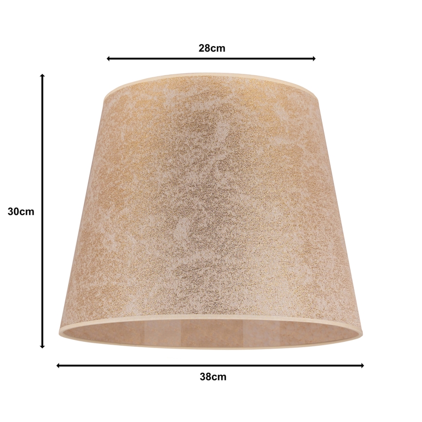 Duolla - Lampenkap voor kroonluchter CLASSIC L E27 diameter 38 cm goud