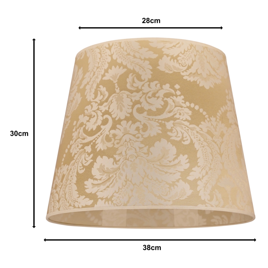 Duolla - Lampenkap voor kroonluchter CLASSIC L E27 diameter 38 cm goud