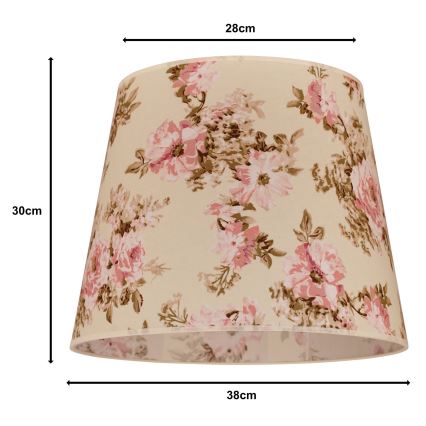 Duolla - Lampenkap voor kroonluchter CLASSIC L E27 diameter 38 cm roze