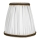 Duolla - Lampenkap voor tafel- en vloerlampen E27 diameter 15 cm wit/bruin