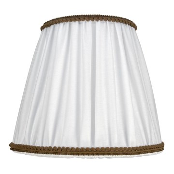 Duolla - Lampenkap voor tafel- en vloerlampen E27 diameter 18,5 cm wit/bruin