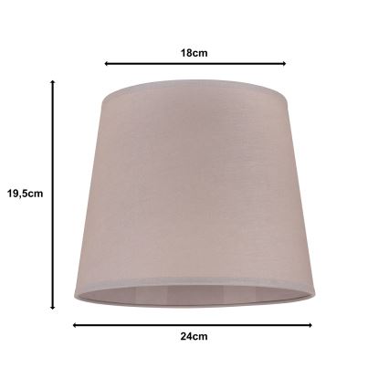Duolla - Lampenkap voor tafellamp CLASSIC M E27 diameter 24 cm beige