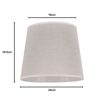 Duolla - Lampenkap voor tafellamp CLASSIC M E27 diameter 24 cm beige