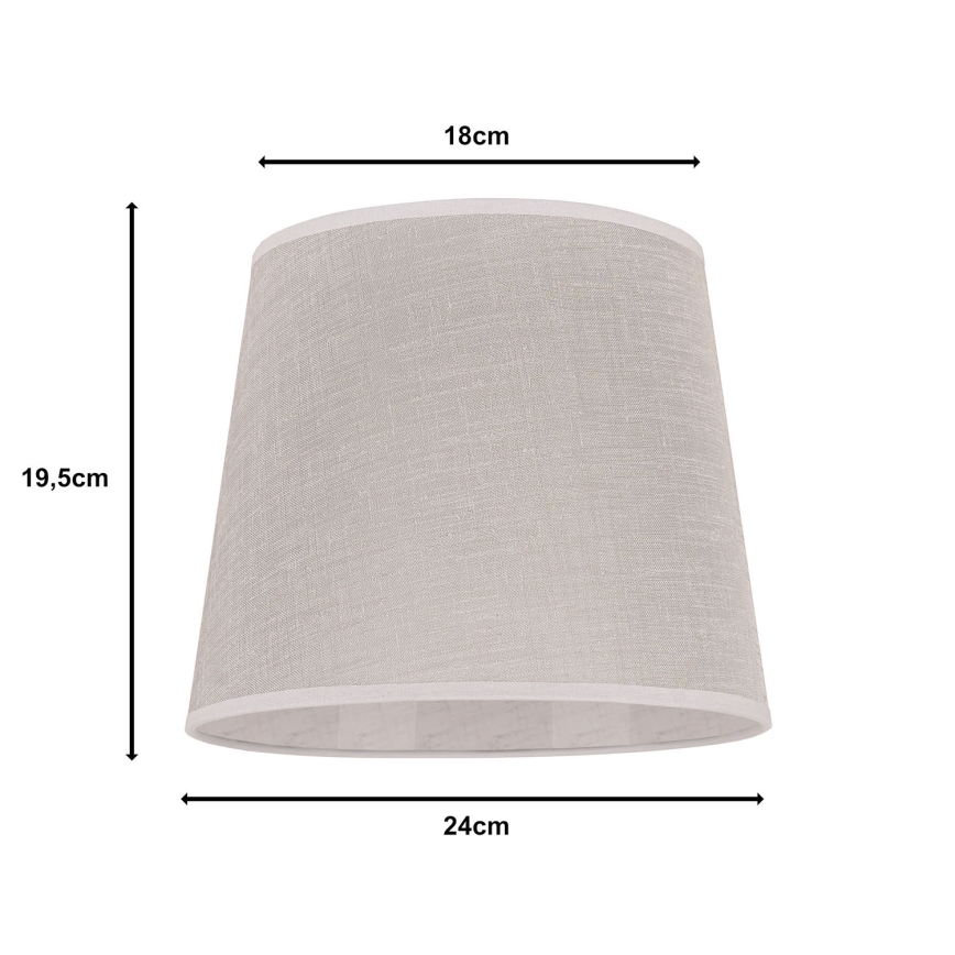 Duolla - Lampenkap voor tafellamp CLASSIC M E27 diameter 24 cm beige