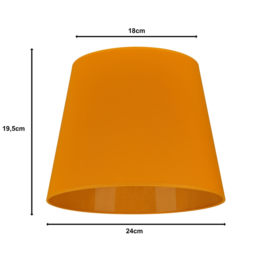 Duolla - Lampenkap voor tafellamp CLASSIC M E27 diameter 24 cm geel