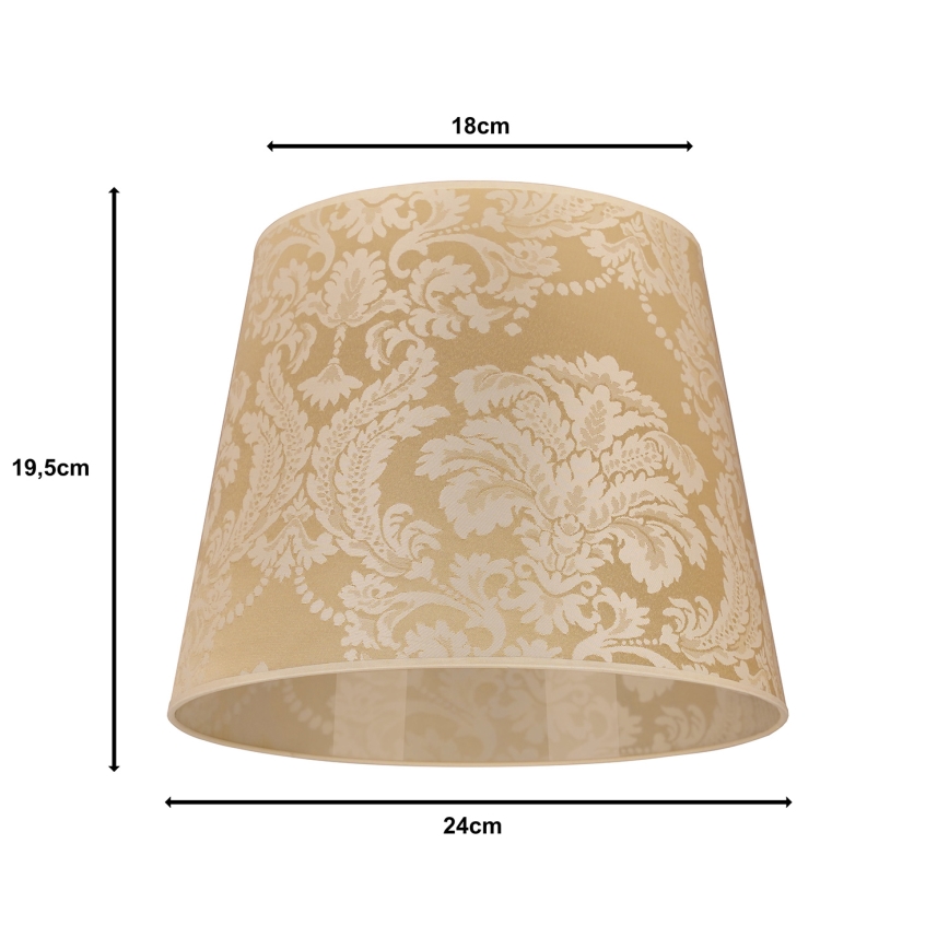 Duolla - Lampenkap voor tafellamp CLASSIC M E27 diameter 24 cm goud