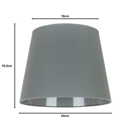Duolla - Lampenkap voor tafellamp CLASSIC M E27 diameter 24 cm grijs