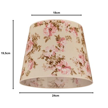 Duolla - Lampenkap voor tafellamp CLASSIC M E27 diameter 24 cm roze