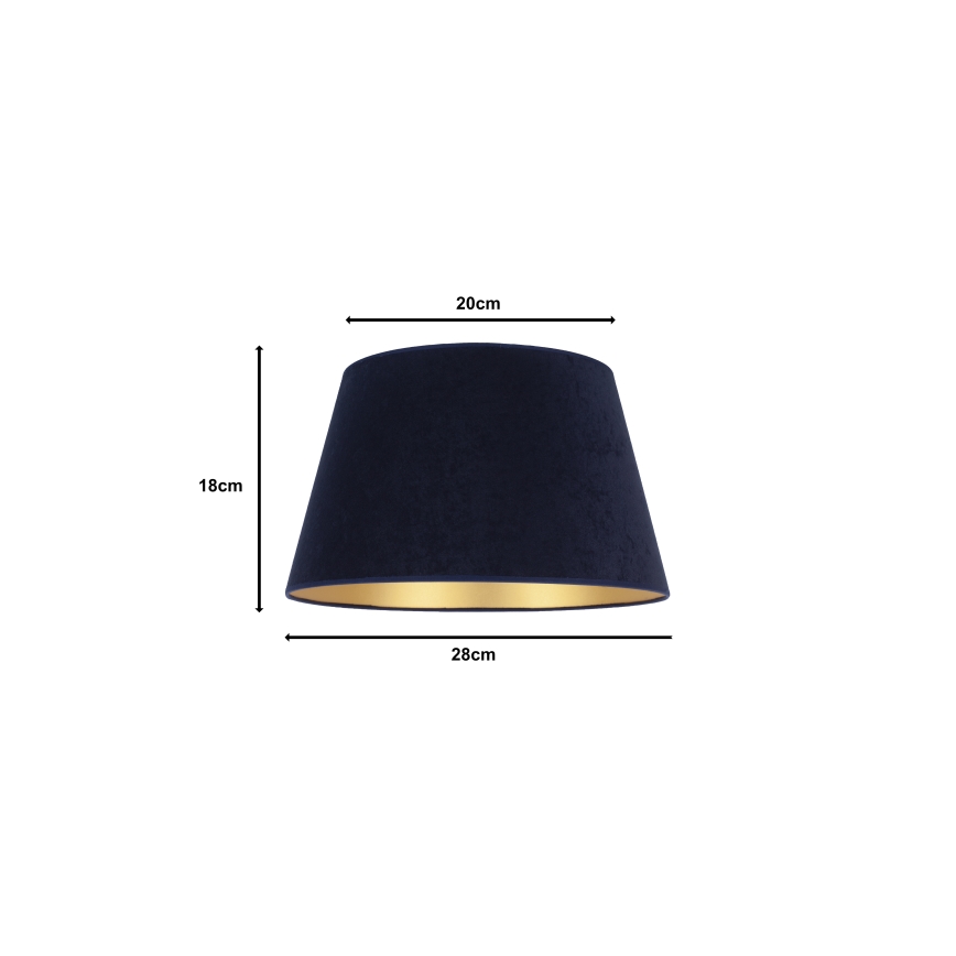 Duolla - Lampenkap voor tafellamp CONE M E27 diameter 28 cm blauw