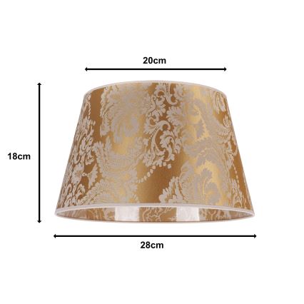 Duolla - Lampenkap voor tafellamp CONE M E27 diameter 28 cm goud