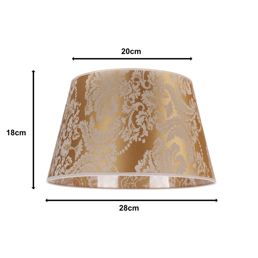 Duolla - Lampenkap voor tafellamp CONE M E27 diameter 28 cm goud