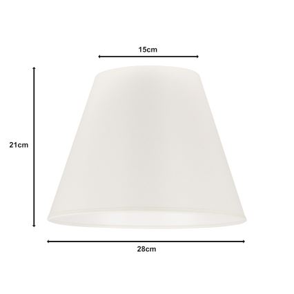 Duolla - Lampenkap voor tafellamp SOFIA S E27 diameter 28 cm beige