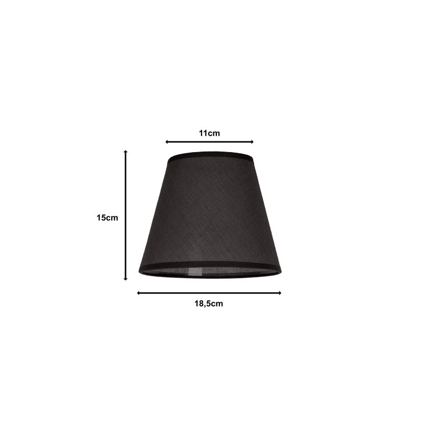 Duolla - Lampenkap voor tafellamp SOFIA XS E14 diameter 18,5 cm antraciet