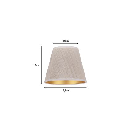 Duolla - Lampenkap voor tafellamp SOFIA XS E14 diameter 18,5 cm beige