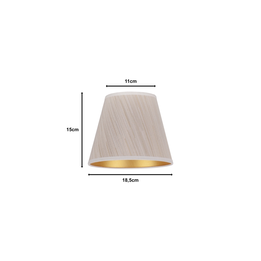 Duolla - Lampenkap voor tafellamp SOFIA XS E14 diameter 18,5 cm beige
