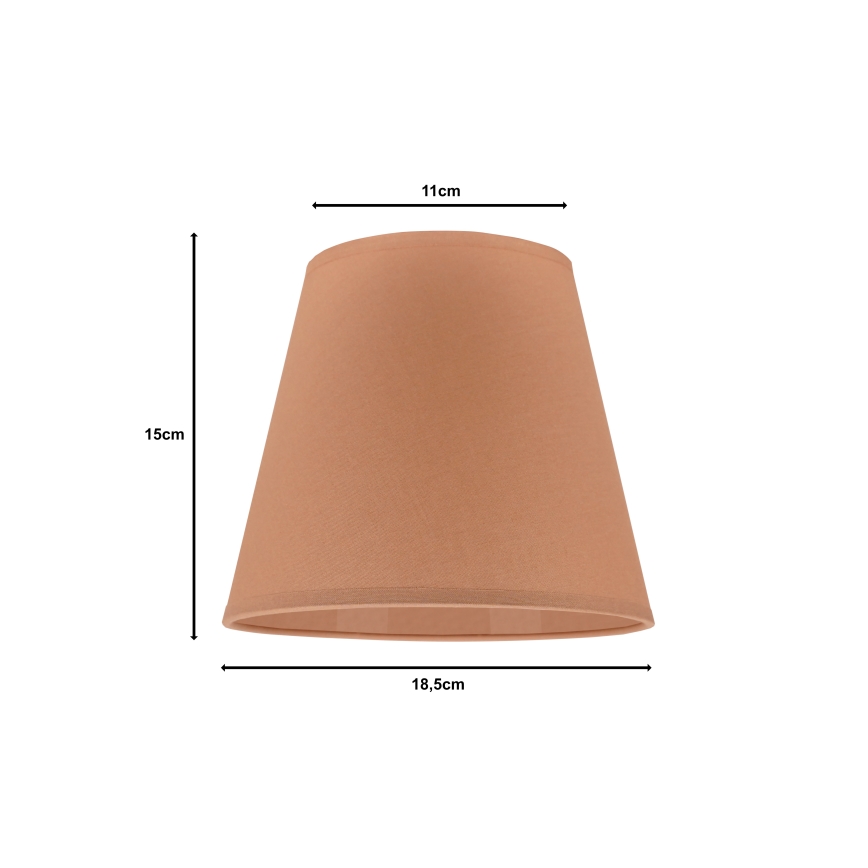 Duolla - Lampenkap voor tafellamp SOFIA XS E14 diameter 18,5 cm bruin