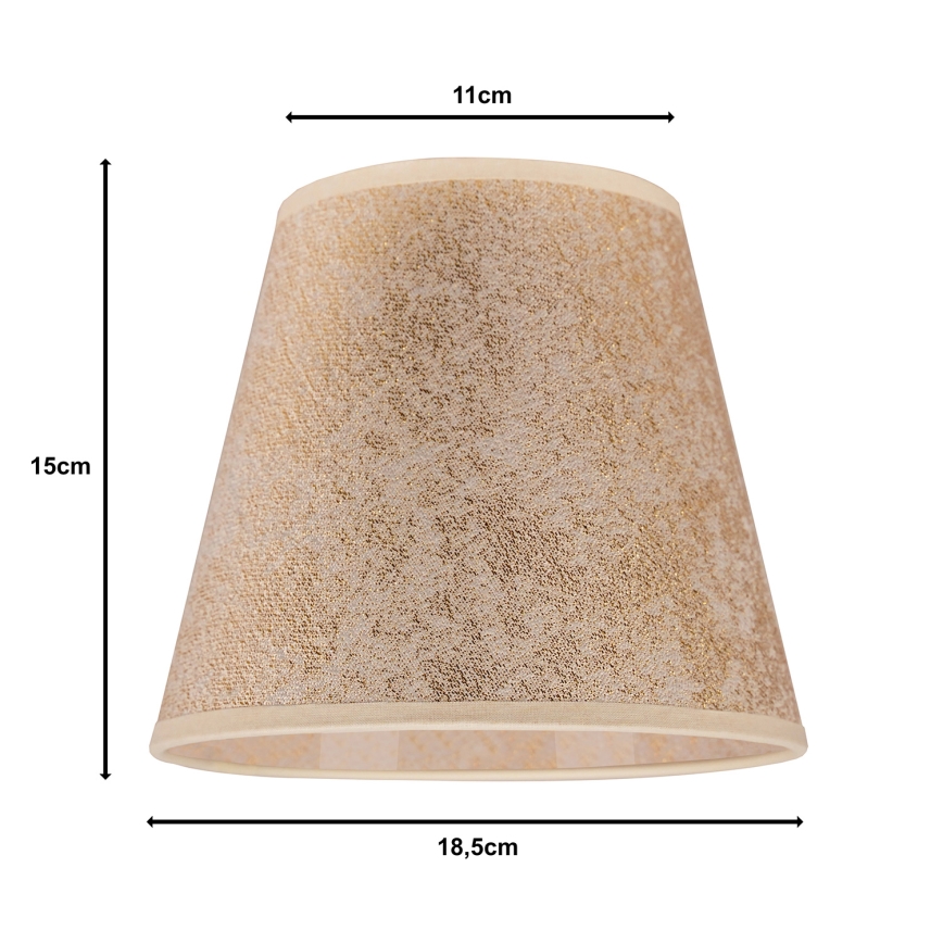 Duolla - Lampenkap voor tafellamp SOFIA XS E14 diameter 18,5 cm goud