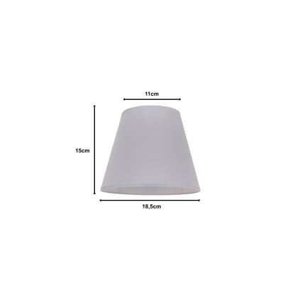 Duolla - Lampenkap voor tafellamp SOFIA XS E14 diameter 18,5 cm grijs