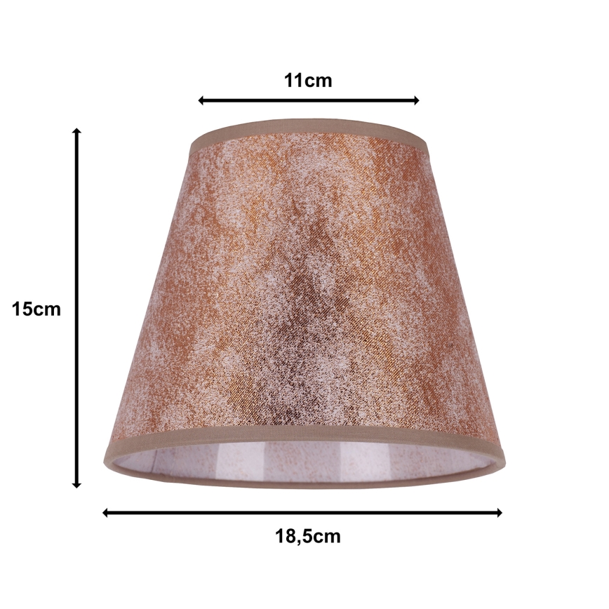 Duolla - Lampenkap voor tafellamp SOFIA XS E14 diameter 18,5 cm koper