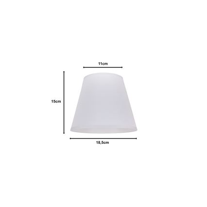 Duolla - Lampenkap voor tafellamp SOFIA XS E14 diameter 18,5 cm wit