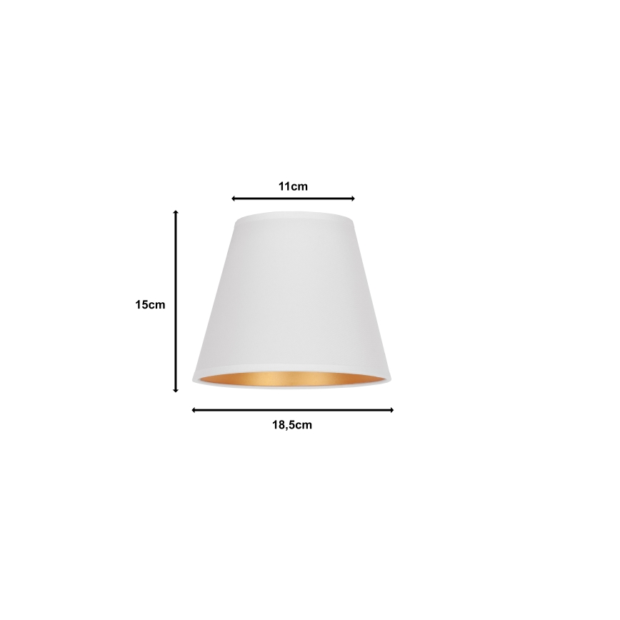 Duolla - Lampenkap voor tafellamp SOFIA XS E14 diameter 18,5 cm wit