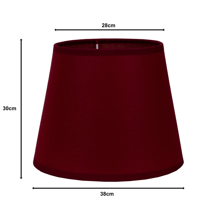 Duolla - Lampenkap voor vloerlamp CLASSIC L E27 diameter 38 cm bordeaux