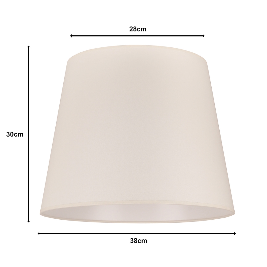 Duolla - Lampenkap voor vloerlamp CLASSIC L E27 diameter 38 cm crème