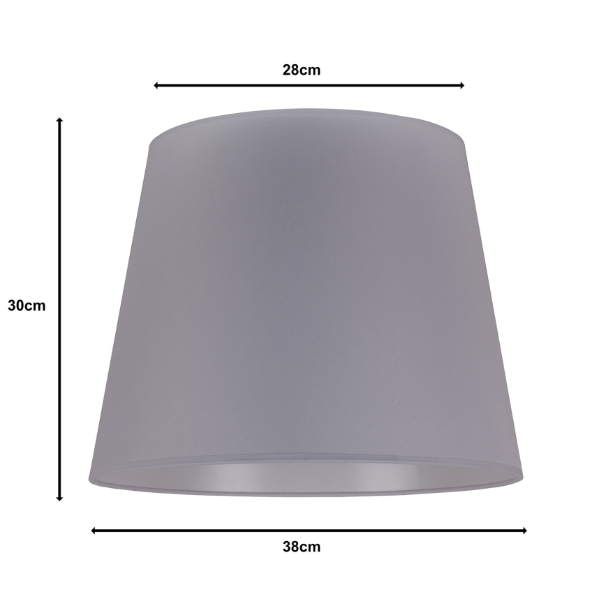 Duolla - Lampenkap voor vloerlamp CLASSIC L E27 diameter 38 cm grijs